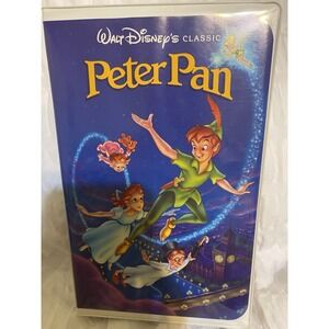 PETER PAN (VHS, CLAMSHELL 1990) Black Diamond Edition